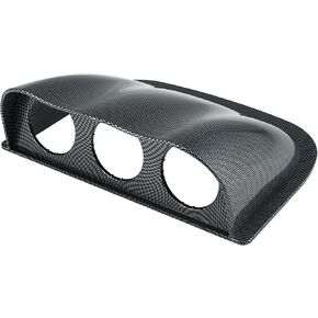 X AutoHaux 52mm 2 "ثقب ثلاثي 3 ثقوب ABS البلاستيك وحدة تحكم عالمية وحدة التحكم في لوحة داش المقياس مقاييس قرنة متر مونب أقواس القبة الشفاه لوحة ألياف الكربون ألياف الكربون