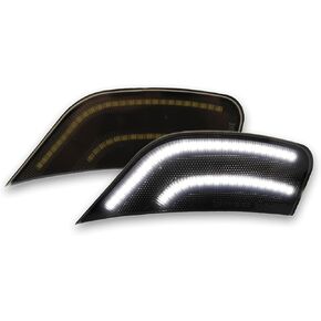 LED Front Fender LED Side Marker Lights Kit for chevy Yukon/Yukon Denali/Yukon XL/Tahoe/Escalade/Suburban/Escalade ESV,Super Bright Day Running Lights,Smoked Lens Side Marker Lamps