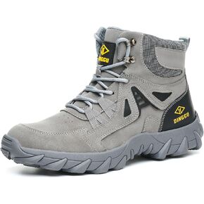 Steel Toe Boots for Men Safety Work Boots Comfortable，Indestructible Industrial & Construction Shoes Mens Composite Toe Boots