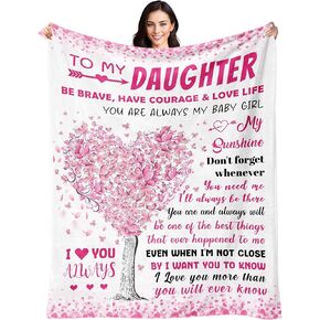 Anniversary Wedding Gifts for Women - Wife Birthday Gifts from Husband - Mothers Day Blanket Gift for Wife - Christmas & Valentines Day Blanket Gift for Her - Soft Flannel Throw Blanket 50" x 60"