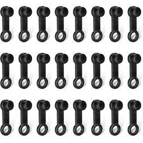 Pack-24 Car Disc Brake Lower Pump Oil Drain Screw Cap, Dustproof and Waterproof Rubber Sealing Cover, Brake Filler Port Grease Fitting Bleeder Covers, Universal for Cars Motorcycles (Black)