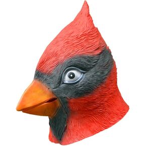 GMASKKK NATORX LATEX Red Cardinal Head Mask Assume Assume Party
