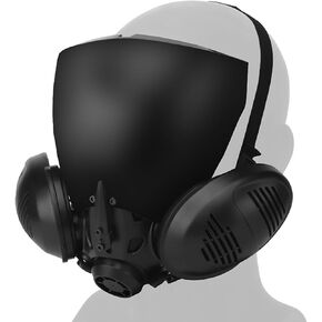 Cosplay Cyber Punk Mask Rogue Cowl hood Scarf Balaclava Punk Full Face Set Costume Techwear for Men Halloween Party