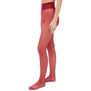 Wolford Serverse 10 Denier Back Seam لباس ضيق للنساء فائقة الإصبع غير المرئي خصر ناعم مع شعار