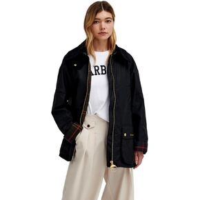 Barbour Women's Allerston Waxed Jacket, Black/Classic