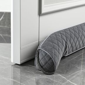 Premium 2.6lbs Weighted Under Door Draft Stopper for Bottom Door Gaps EVA Core Reinforcement with Zippered Removable Cover, Energy Saving Insulation Under Door Draft Blocker Noise Stopper（36Inch）