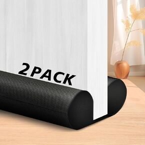 (2 Pack) Under Door Draft Stopper, Under Door Blocker Size of Adjustable Size from 30" to 36", Easy Install,Gap Filler, Reduces Air Draft, Noise & Sound, Door Seal for Improved Insulation
