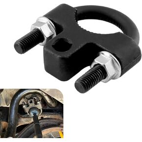 leechioInner Tie Rod Removal Tool, Structure Detachable Steering Wheel Rudder Bar Inner Tie Rod U-Wrench, Multifunctional Inner Pull Rod Tool, Universal for Most Cars Trucks (Black)