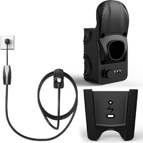 for Tesla Charger Holder with UMC Holder, Compatible with Model 3/S/X/Y, Premium Charging Cable Organizer for Tesla Gen 2 Mobile Connector Wall Mount