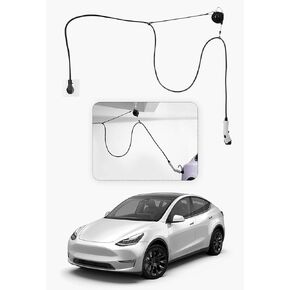 حامل كابل شحن EV - نظام إدارة المنظم القابل للتراجع عن موصل EV لـ EVs العالمي لـ Tesla Model 3/Y لـ Cybertruck لـ Rivian for Ioniq 5/6 لـ KIA EV6