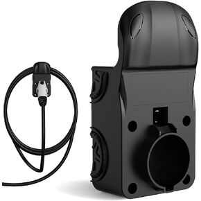 Ev Charger Holder, SAE J1772 Car Charger Holder, Portable Electric Car Charging Cable Organizer, Unique Wall Mount Cord Hanger & Charger Holder