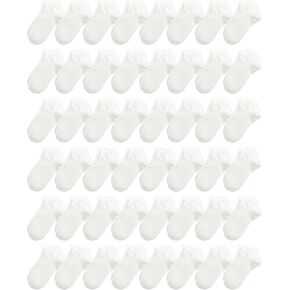 أطفال الجوارب الخيزران في الكاحل في Viscose Thin في السائبة الناعمة الأولاد الفتيات تمتد على الجوارب بالجملة 48 زوجًا in Kuwait