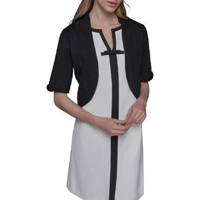 Karl Lagerfeld Paris Women's Cropped Short Sleeve Shrug