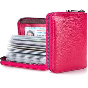 حامل بطاقة الائتمان المصنوعة من الجلد الأصلي محفظة RFID حظر بطاقة آمنة CASE ID CASE CASE SHIPPER WALLET