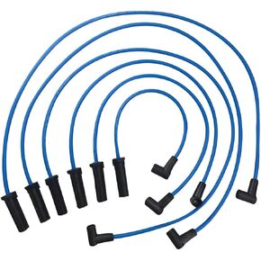 High Performance Spark Plug Wires Compatible with Oldsmobile 88 LSS Buick Lucerne Park Avenue Pontiac Bonneville 3.8L V6 1999 2000 2001 2002 2003 2004 2005 Blue