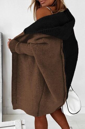 Astylish Women 2025 Open Front Long Sleeve Cardigan Cardigan Switgan Color Color Coll Coll Colloy Coats in Kuwait