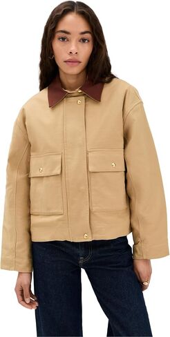 rag & bone Women's Nonie Cotton Barn Jacket in Saudi Arabia