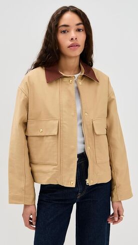rag & bone Women's Nonie Cotton Barn Jacket in Saudi Arabia