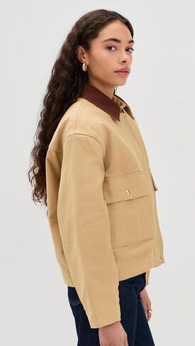 rag & bone Women's Nonie Cotton Barn Jacket in Saudi Arabia