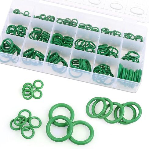 300 PCS حلقة ختم السيارات ، طقم الإصلاح O-Ring ، حشية الضغط العالي المطاط ، Universal لمعظم السيارات (أسود) in Saudi Arabia