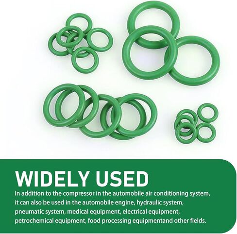 300 PCS حلقة ختم السيارات ، طقم الإصلاح O-Ring ، حشية الضغط العالي المطاط ، Universal لمعظم السيارات (أسود) in Saudi Arabia