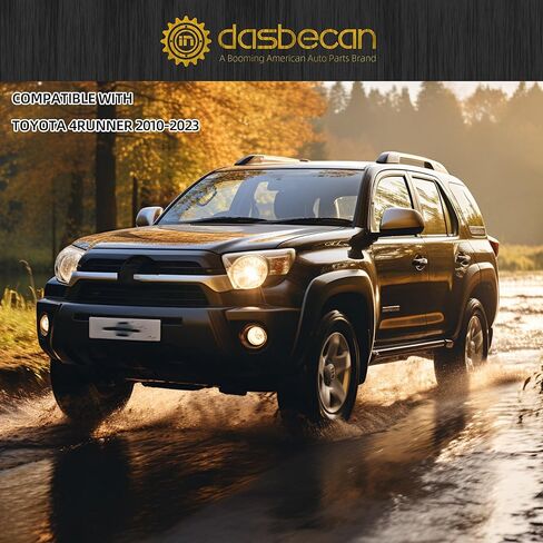 Dasbecan الأمامي السائق اليسار جانب Sun Sun مع ضوء الغرور متوافق مع تويوتا 4runner 2010-2023 يحل محل# 74320-35a91-B1 (رمادي) in Kuwait