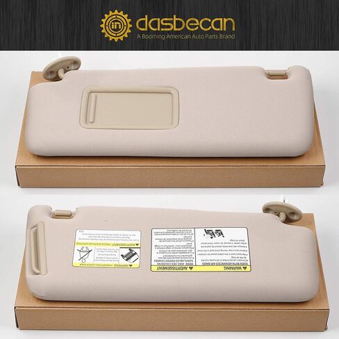 Dasbecan الأمامي السائق اليسار جانب Sun Sun مع ضوء الغرور متوافق مع تويوتا 4runner 2010-2023 يحل محل# 74320-35a91-B1 (رمادي) in Kuwait