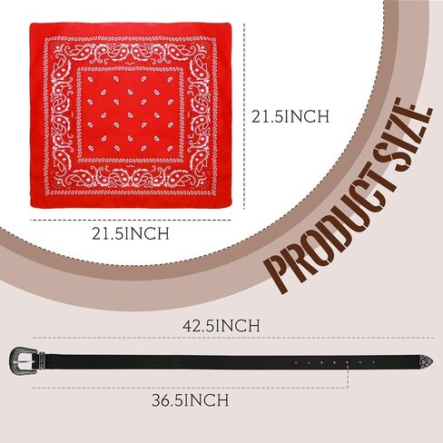 Haysandy Men Men Cowboy Assume Hat مع Bandana Bandana Bandana Cowboy Cowgirl Hat Wide Cowgirl Brim Assume in Saudi Arabia