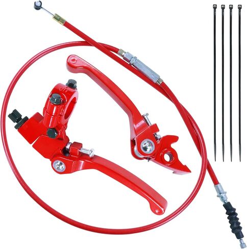 طقم كابل رافعة فرامل القابض القابل للطي لـ 50cc 70cc 110cc 125cc 140cc 150cc Apollo RFZ125 DB007 DBX15 X18 X19 Tao Tao DB17 DB27 Coolster M125 SSR Thumpstar الصينية حفرة الترابية دراجة نارية أسود in Saudi Arabia