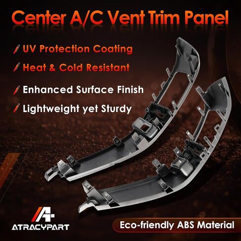 لوحة تقليم A/C Center Dash Air Vent ، إطار إدراج منفذ وحدة التحكم ، متوافق مع 2003-2009 لكزس GX470 ، لاند كروزر برادو 120 ، يحل محل# 55474-60040 ، 55475-60040 (الفضة) in Saudi Arabia