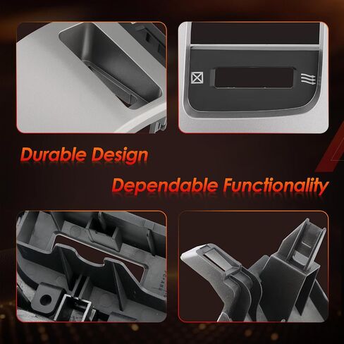 لوحة تقليم A/C Center Dash Air Vent ، إطار إدراج منفذ وحدة التحكم ، متوافق مع 2003-2009 لكزس GX470 ، لاند كروزر برادو 120 ، يحل محل# 55474-60040 ، 55475-60040 (الفضة) in Saudi Arabia