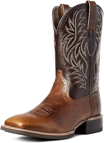 CHUUMEE Men's Fashion Round Toe Embroidered Western Cowboy Boots in Kuwait