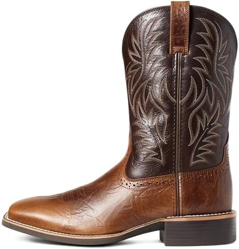 CHUUMEE Men's Fashion Round Toe Embroidered Western Cowboy Boots in Kuwait