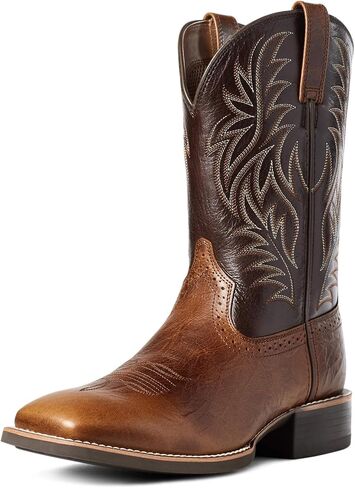 CHUUMEE Men's Fashion Round Toe Embroidered Western Cowboy Boots in Kuwait