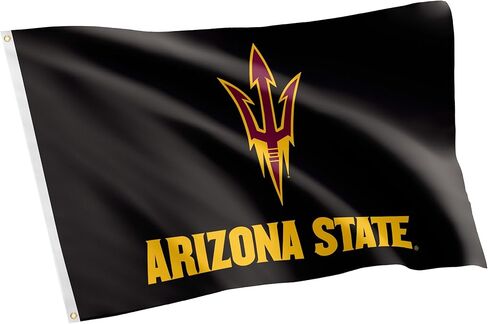 Desert Cactus Arizona State University Flag Sun Devils ASU Flags Banners 100% Polyester Indoor Outdoor 3x5 (Style 1) in Saudi Arabia