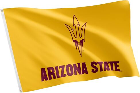 Desert Cactus Arizona State University Flag Sun Devils ASU Flags Banners 100% Polyester Indoor Outdoor 3x5 (Style 1) in Saudi Arabia