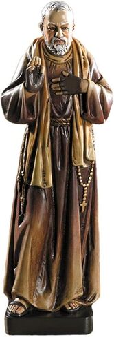 Painted Stone Resin Saint Francis with Animals Sculpture, 8 Inches in Saudi Arabia