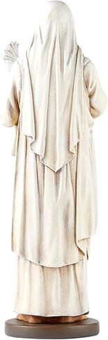 Painted Stone Resin Saint Francis with Animals Sculpture, 8 Inches in Saudi Arabia