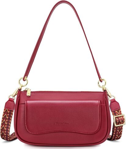 Peacocktion Shoulder Bag for Women Trendy Small Vegan Leather Crossbody Purses Handbags in Kuwait