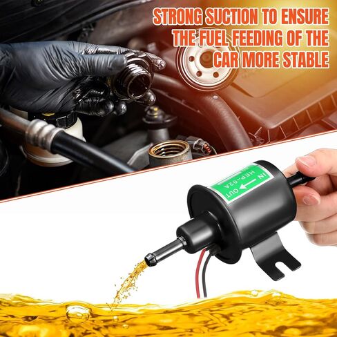 2 PCS مجموعة مضخة الوقود الكهربائية 12 فولت انخفاض الضغط 4-7 PSI مضخة ديزل غاز مضمن مع 2 مرشح الوقود و 8 خرطوم المكربن ​​المكرب in Kuwait