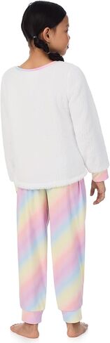 Saint Eve Kids Pajamas 2 Piece Set, Soft Fleece Animal Print Long Sleeve PJs in Kuwait