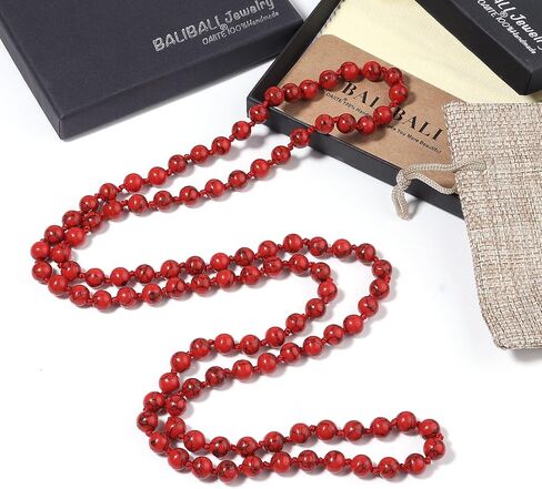 BALIBALI Beaded Necklace Hand Knotted for Woman in Saudi Arabia