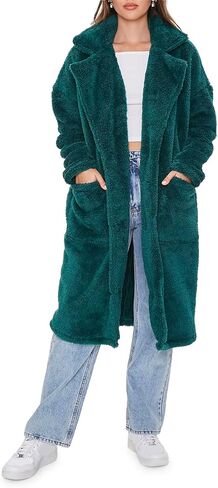 Forever 21 Women's Faux Fur Coat Teddy Coat in Kuwait