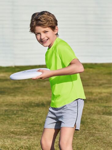 Haloumoning Boys Short Sleeve Athletic T-Shirts Kids Basic Quick Dry Lightweight Performance Tees 5-14 Years in Kuwait
