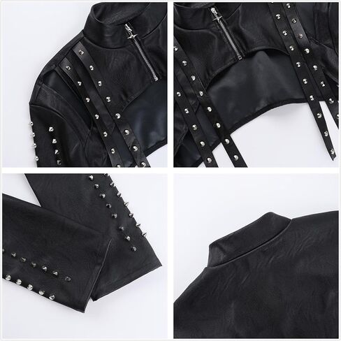 Tometo Star Goth تجاهل المحصول الأعلى النساء الزفاف Bordal Bolero خمر الهذيان في العصور الوسطى الرسمية in Kuwait