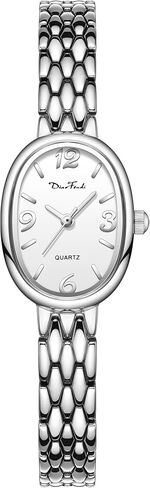 Diaofendi Petite Vintage Oval Gold Women’s Watch, Waterproof Elegant Watch with Japanese Quartz Movement, Adjustable Strap with Tool in Saudi Arabia