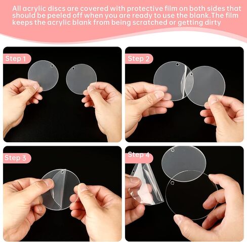 240Pcs Acrylic Keychain Blanks,Including 80pcs Black Acrylic Round Blank,80pcs Keychain Rings and 80pcs Jump Rings for DIY Keychain Projects and Crafts Tags in Saudi Arabia