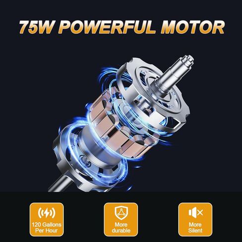 تحرك مضخة نقل الوقود 12V 75W 120 جالون من الغاز أو الديزل في الساعة ، مع سد وزوار سجائر للسيارة ومقطع بطارية ، ومضخة نقل البنزين الكهربائية للقوارب ، والزر ، والجرارات in Kuwait