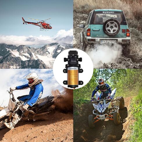 تحرك مضخة نقل الوقود 12V 75W 120 جالون من الغاز أو الديزل في الساعة ، مع سد وزوار سجائر للسيارة ومقطع بطارية ، ومضخة نقل البنزين الكهربائية للقوارب ، والزر ، والجرارات in Kuwait