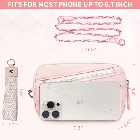 Wristlet Clutch Wallet Purse for Women, RFID Blocking,Credit Card Holder Phone Organizer for Travel or work in Kuwait